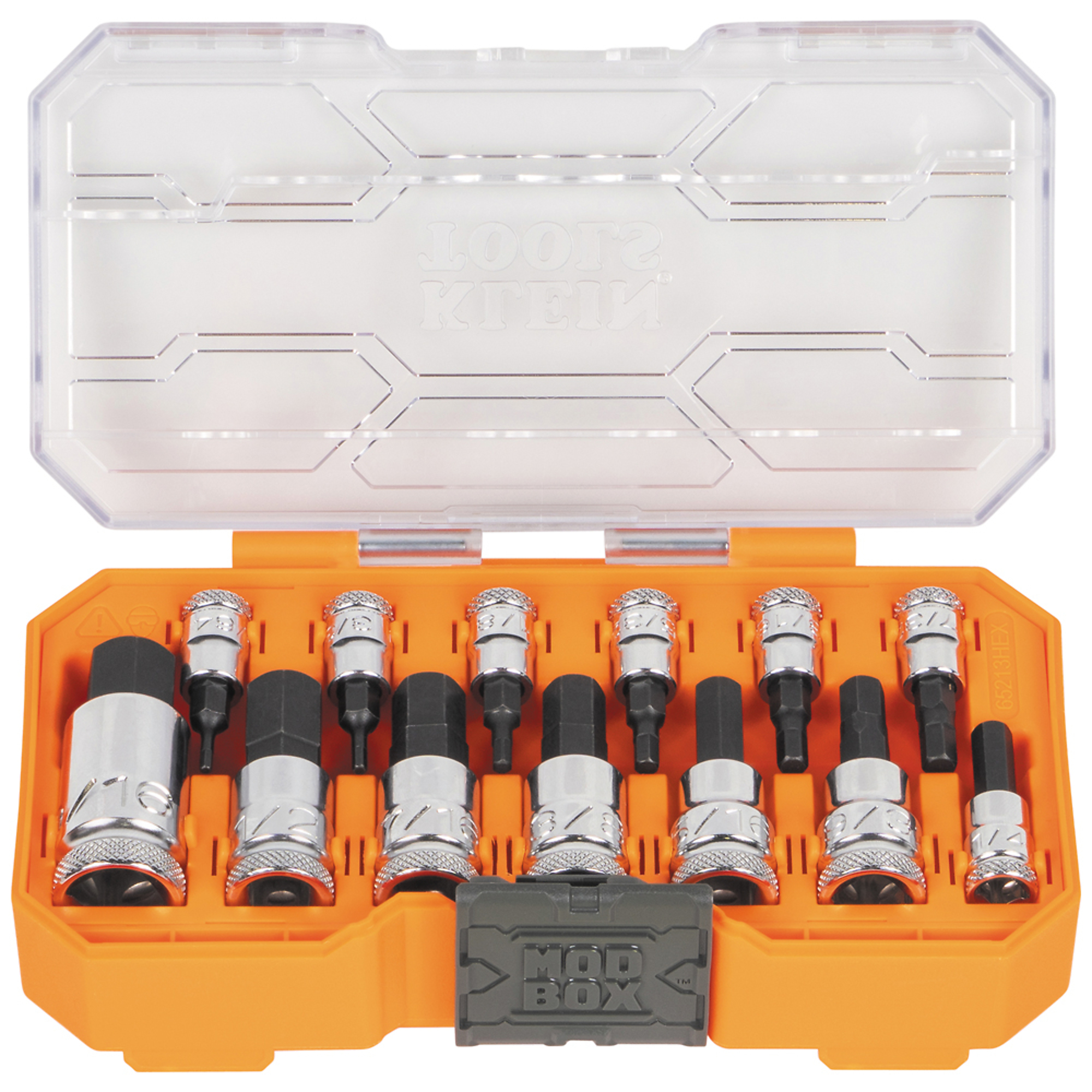 Knurled Hex Bit Socket Set, SAE, 13-Piece, Model# 65213HEX